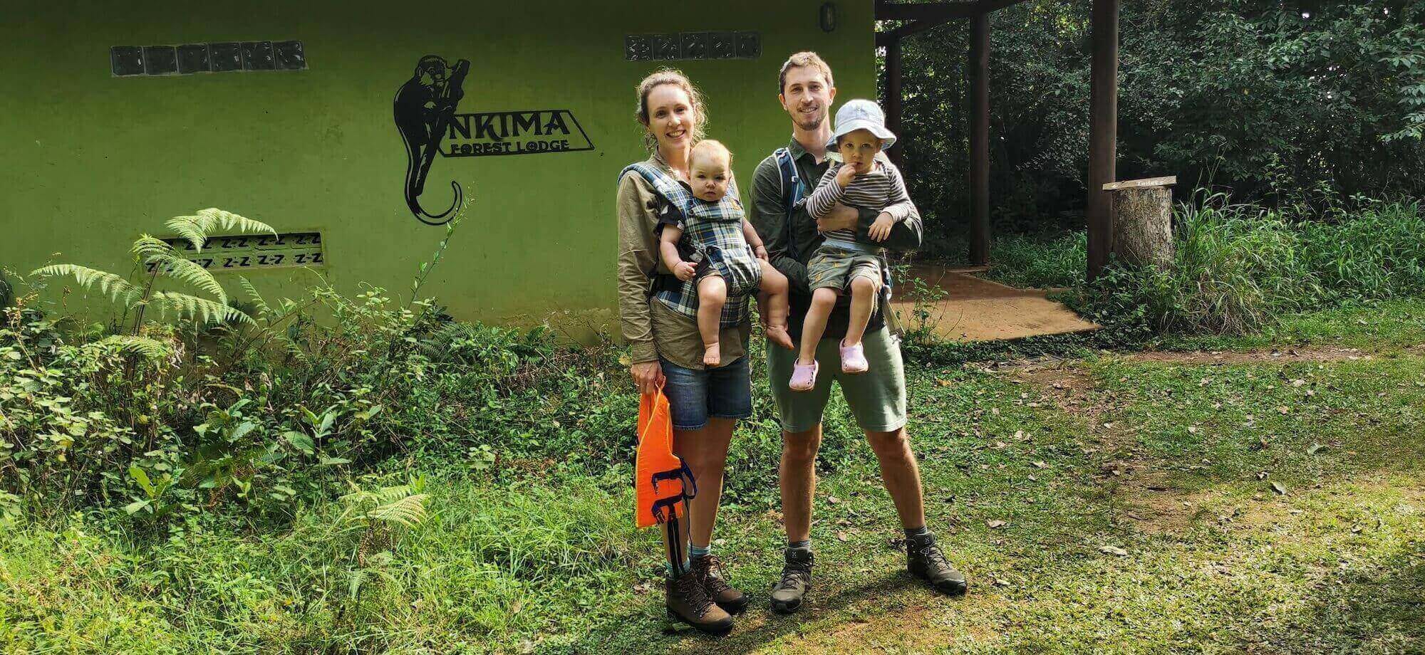 Nkima forest walk with toddlers and babies 